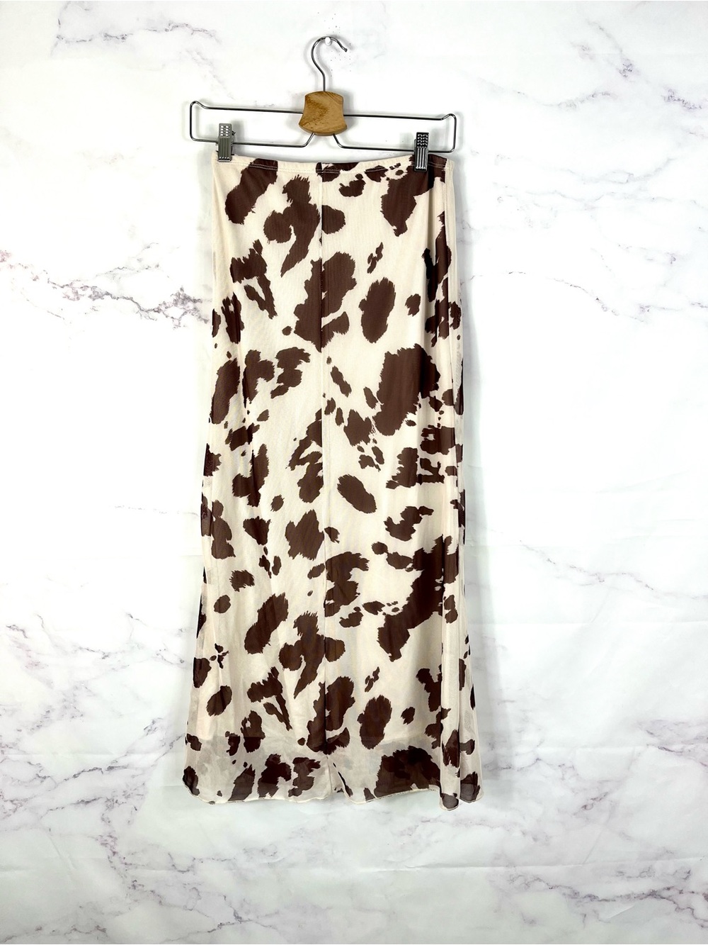 SEE YOU MONDAY Cowprint Skirt - Picture 4 of 4
